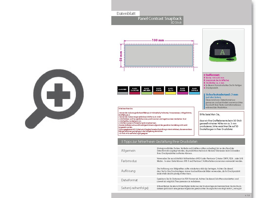 Product Bild panel_contrast_snapback_cap__mit_einer_stickposition_(vorne_mittig)